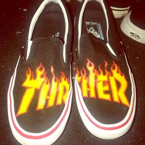 Thrasher slip on vans